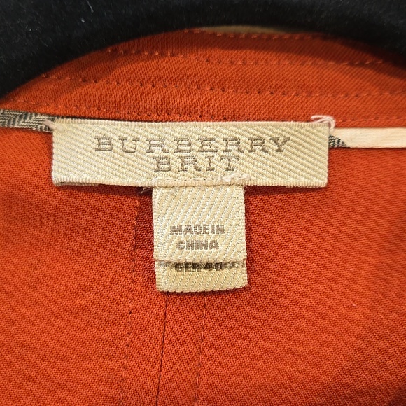 Burberry Brit Sleeveless Sienna Button-Front Casual Dress Size 10 - Picture 5 of 7